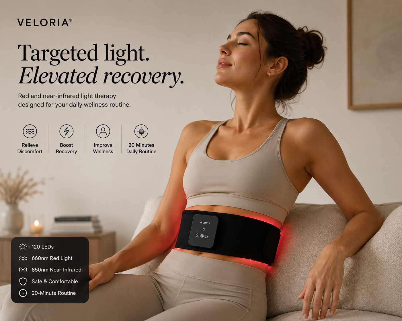 VELORIA™ Red Light Therapy Belt